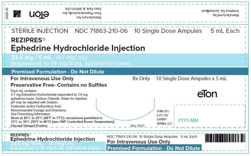 Rezipres (ephedrine hydrochloride injection)