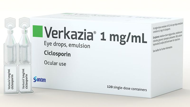 Verkazia (cyclosporine ophthalmic emulsion)